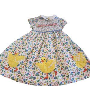 Applique puff sleeve fresh woth baby chick's.  Baby Boden.  Size 12-18 months.